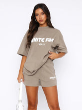 Maya - T-shirt oversize en Coton  et short Assorti