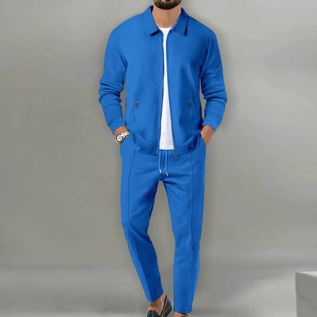 Jacob - Ensemble Homme Décontracté avec Blouson Zippé et Pantalon