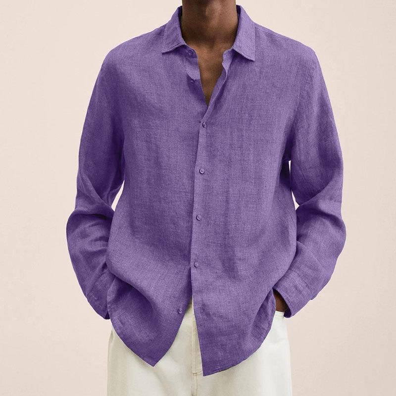 Genghis - Chemise élégante en lin pour homme