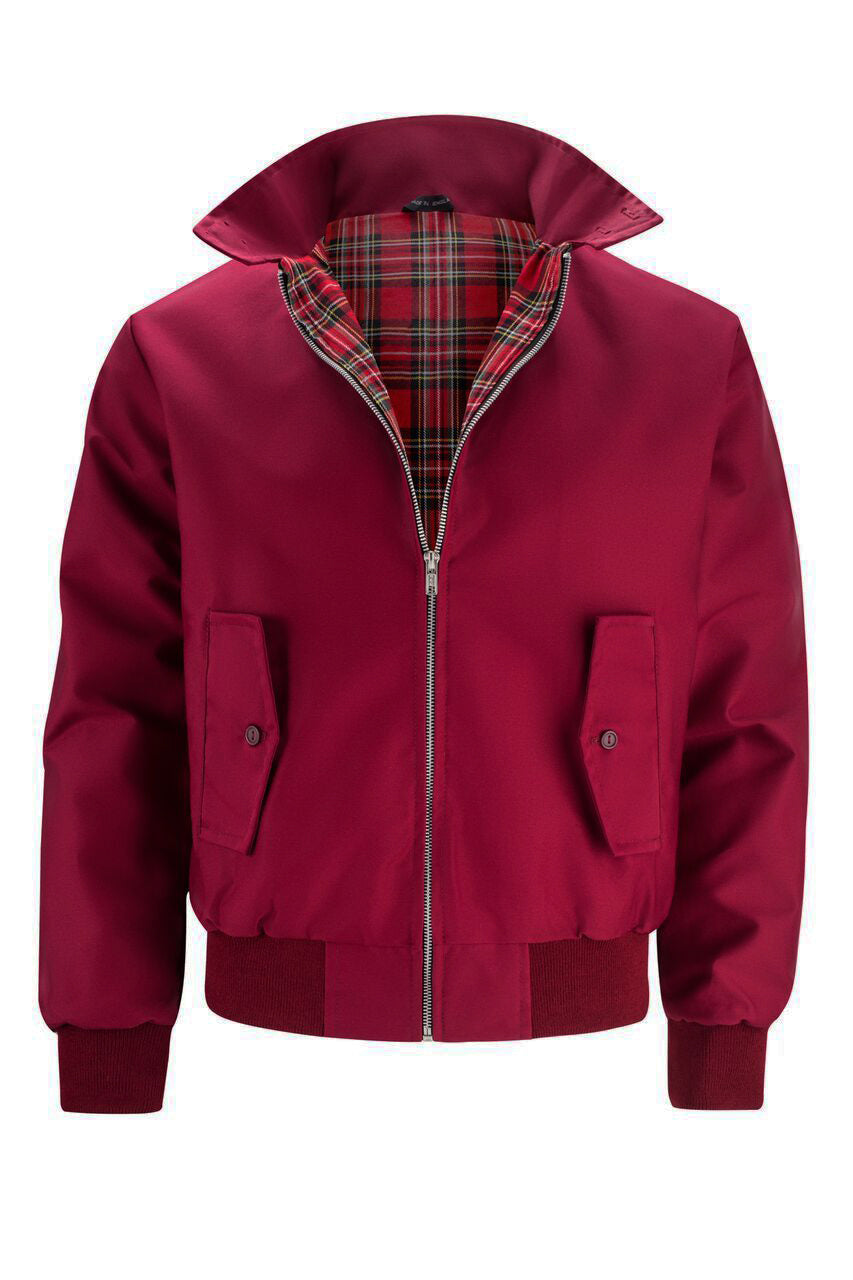 Daimen - Veste Harrington classique avec doublure tartan