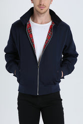 Daimen - Veste Harrington classique avec doublure tartan