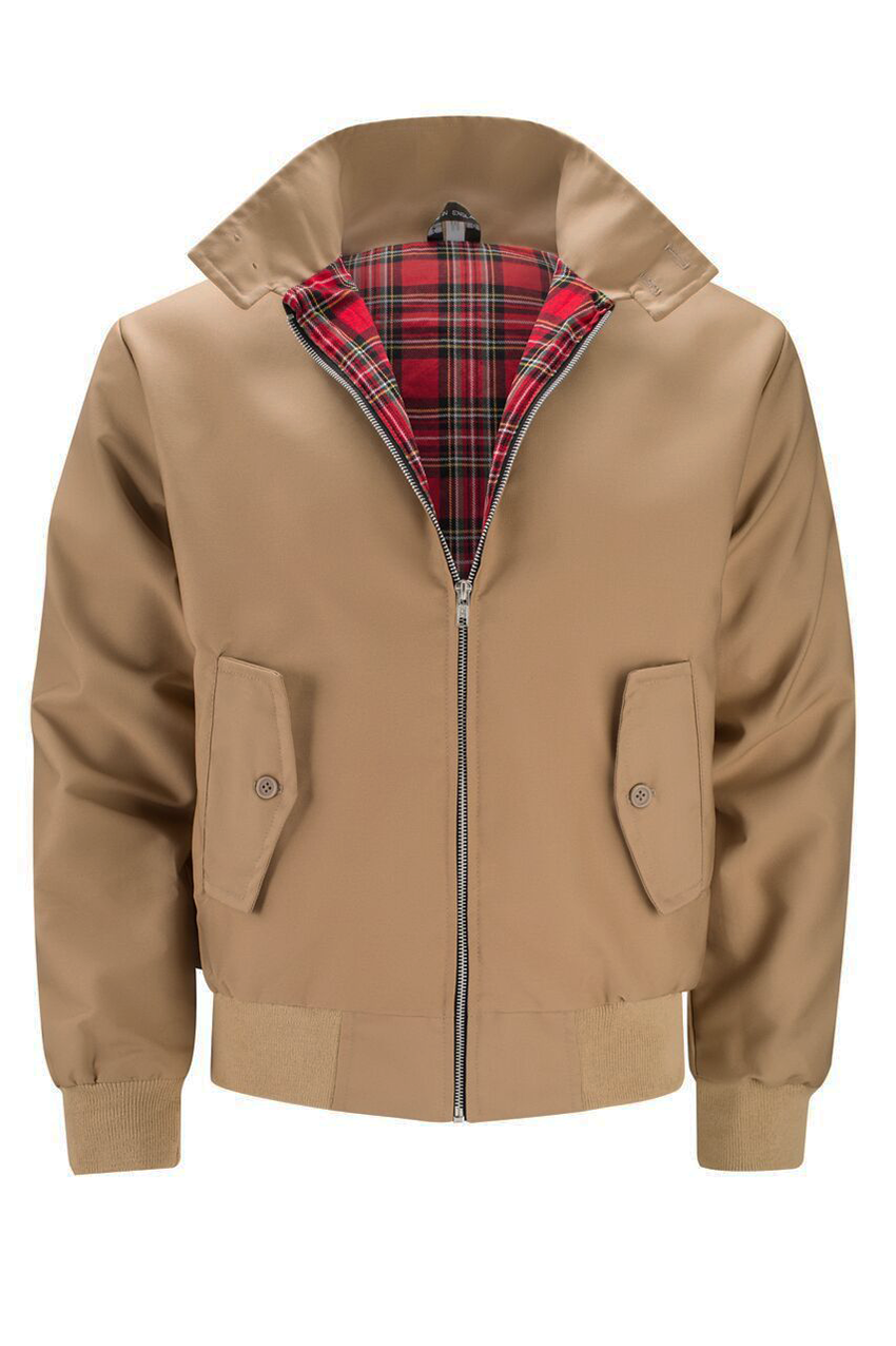 Daimen - Veste Harrington classique avec doublure tartan