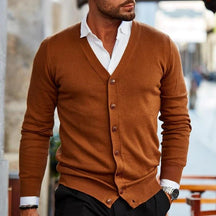 Charles - Cardigan en Maille Finesse pour un Look Élégant et Confortable