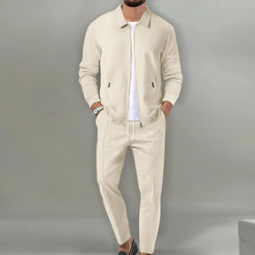 Jacob - Ensemble Homme Décontracté avec Blouson Zippé et Pantalon