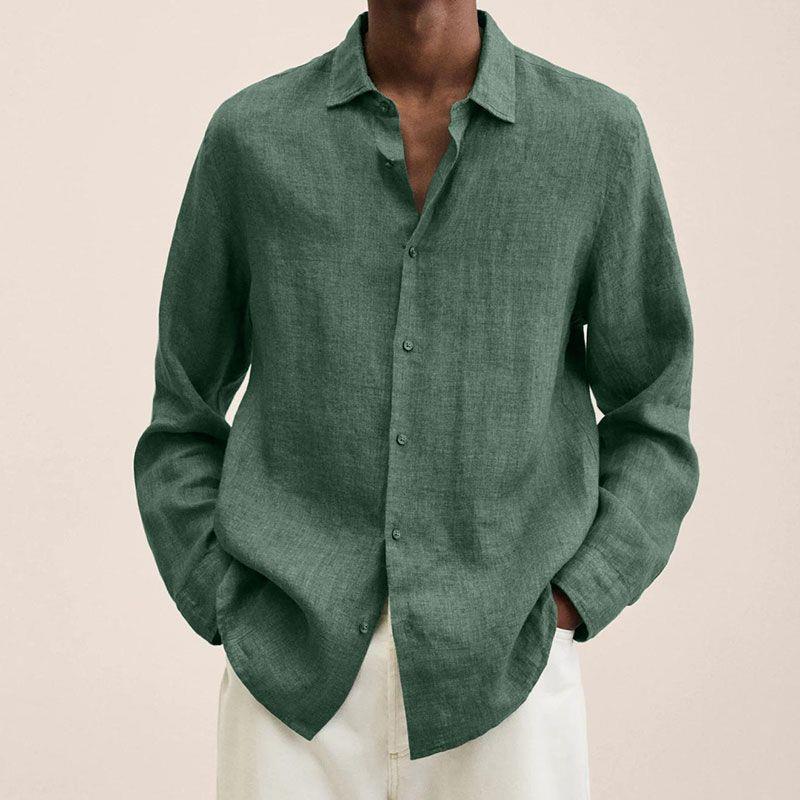 Genghis - Chemise élégante en lin pour homme