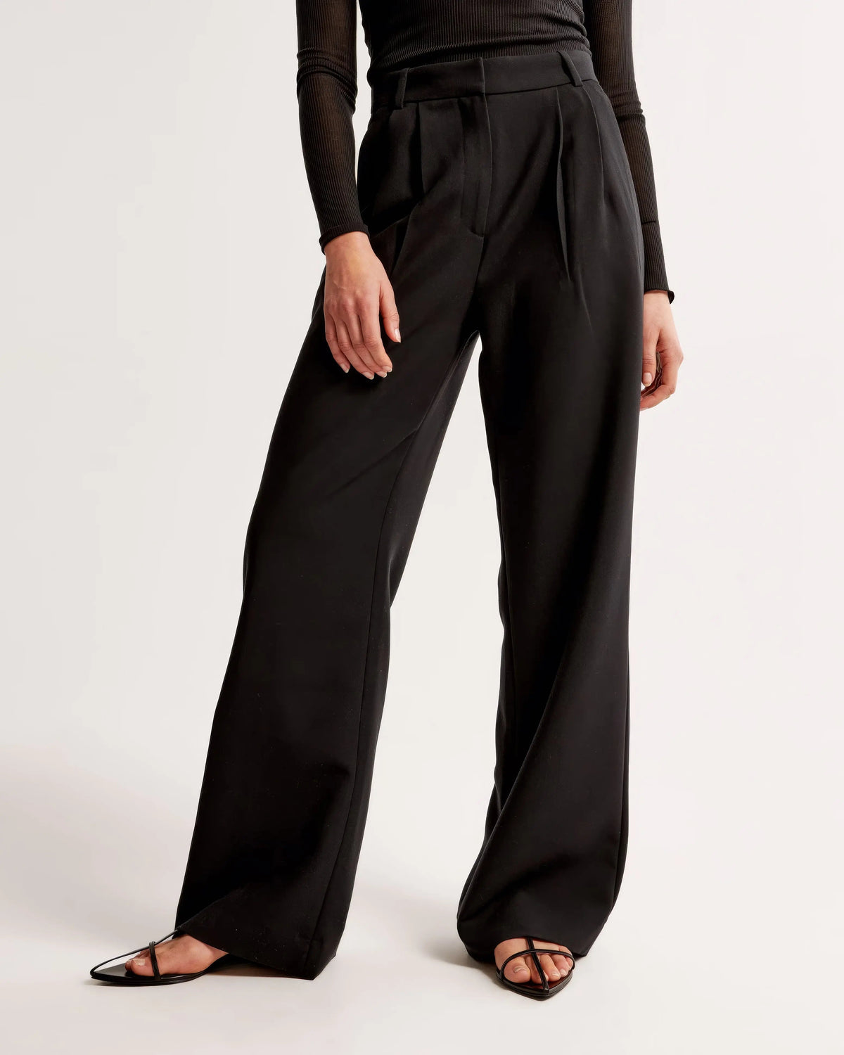 Sophie – Pantalon tailleur large, taille Haute et coupe Elégante