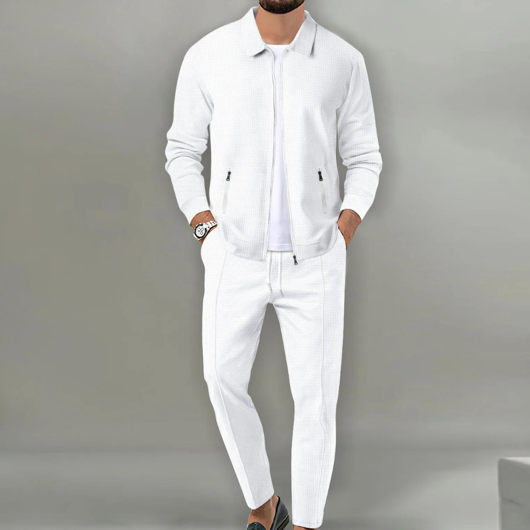 Jacob - Ensemble Homme Décontracté avec Blouson Zippé et Pantalon