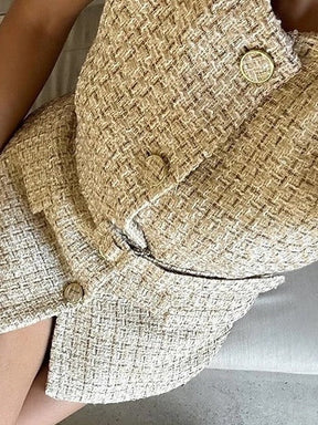 Veloce – Robe sans manches en tweed élégante