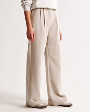 Sophie – Pantalon tailleur large, taille Haute et coupe Elégante