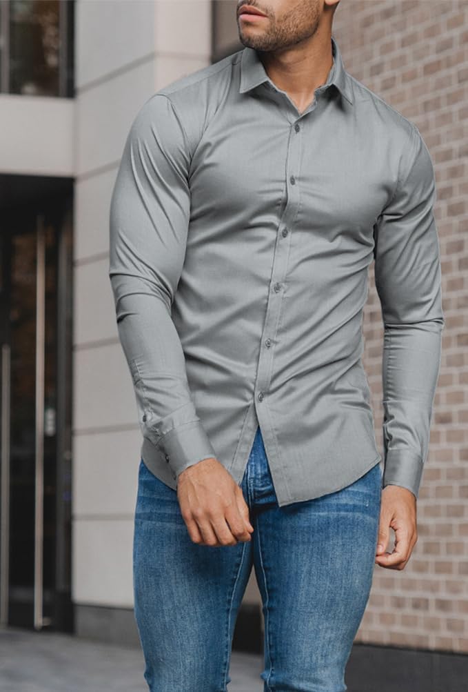 David – Chemise cintrée élégante, ajustée et extensible