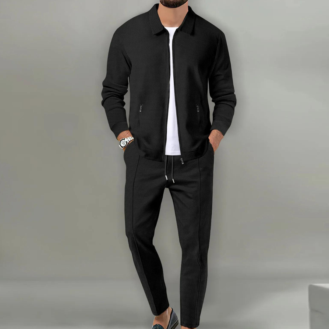 Jacob - Ensemble Homme Décontracté avec Blouson Zippé et Pantalon