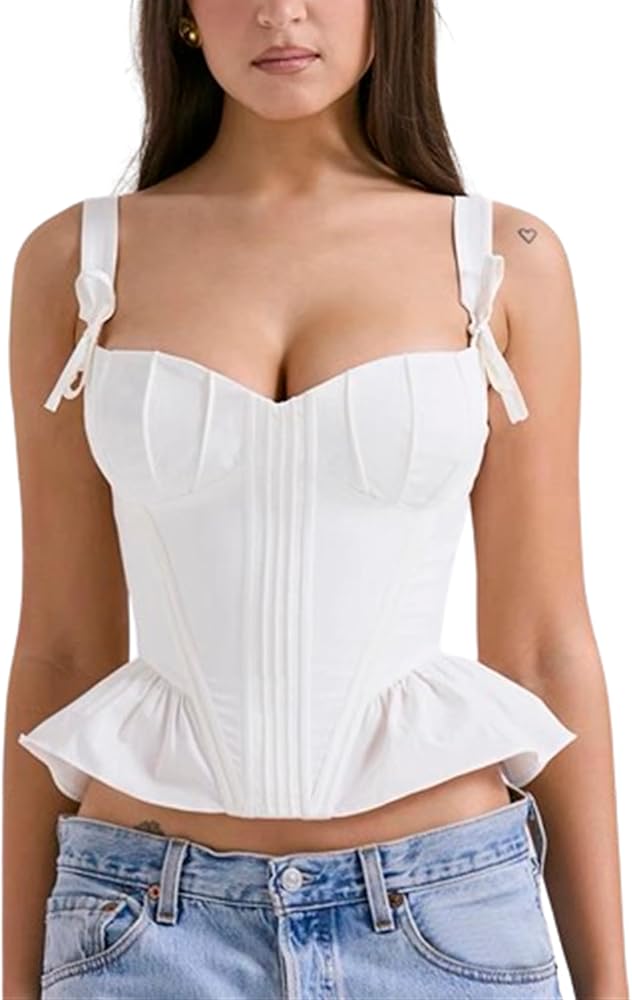 Ava – Blouse bustier Romantique, raffiné et Elégant