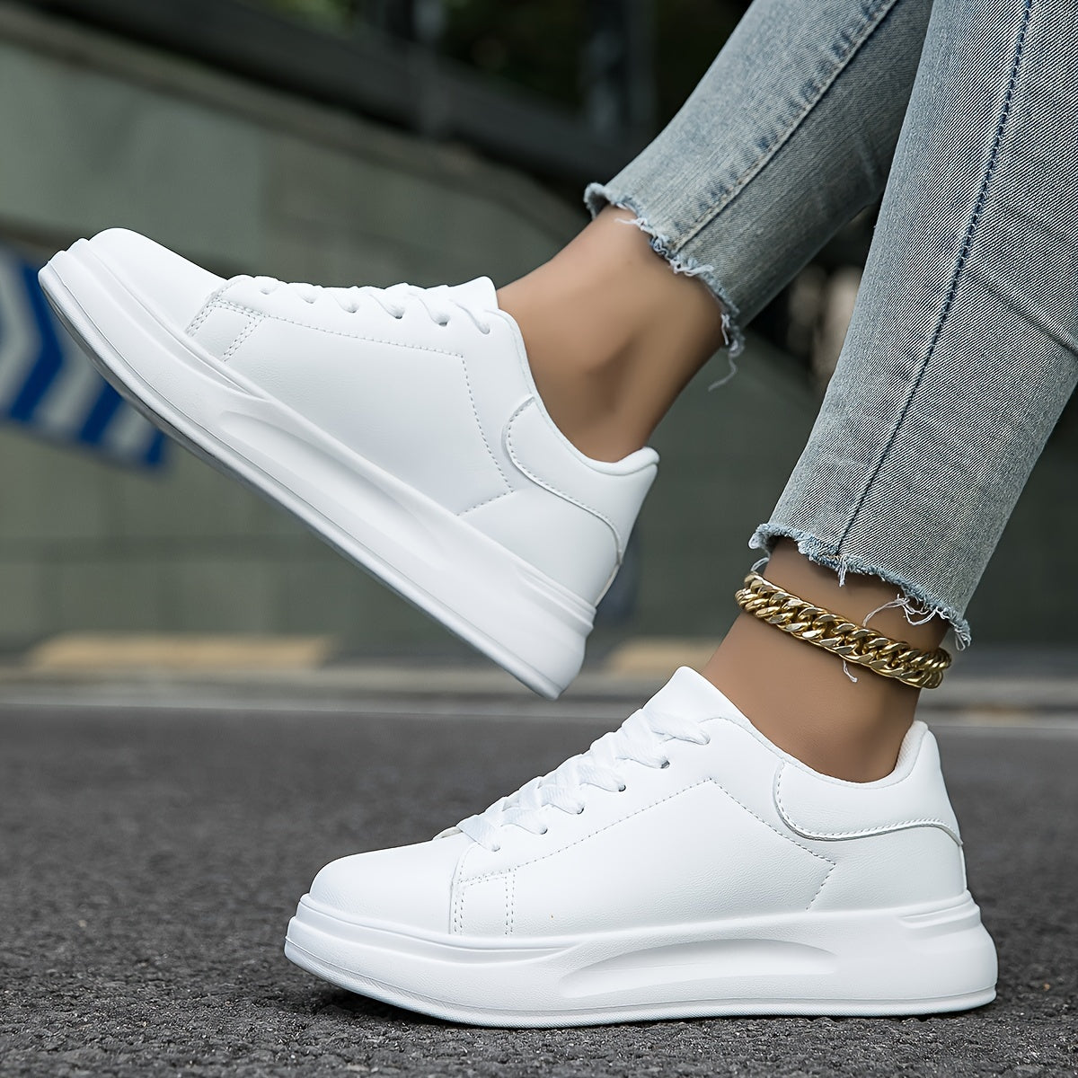 Alfie - Sneakers Modernes en Tissu Respirant pour Femme, Confort et Style