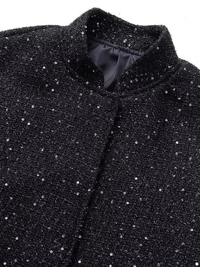 Étoile - Veste Courte Brillante Effet Pailleté pour Femme