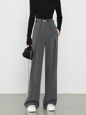 Léa – Pantalon large taille haute, Chic et Moderne