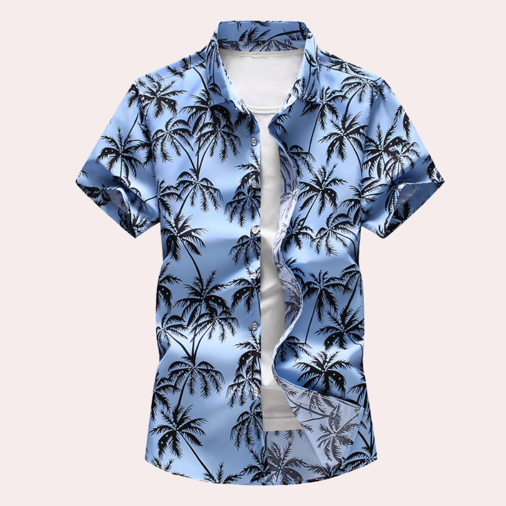 Zander - Chemise hawaïenne tropicale, légère et respirante