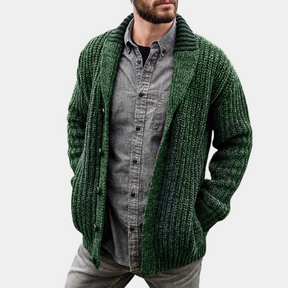 Max - Cardigan épais en tricot, style vintage et chaud pour homme