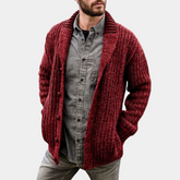 Max - Cardigan épais en tricot, style vintage et chaud pour homme