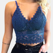 Leiara – Bralette en dentelle florale, dos nu et ajustable