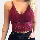 Leiara – Bralette en dentelle florale, dos nu et ajustable