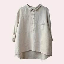 Ria – Chemise oversize en lin, élégante et respirante