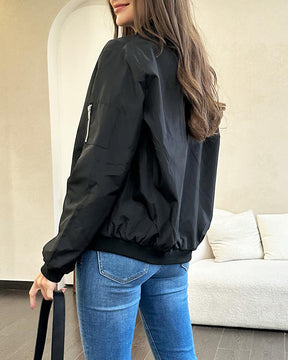 Gigi - Veste Bomber en Satin pour un Look Décontracté et Tendance