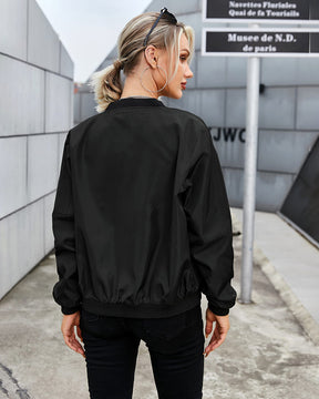 Gigi - Veste Bomber en Satin pour un Look Décontracté et Tendance