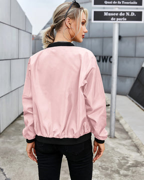 Gigi - Veste Bomber en Satin pour un Look Décontracté et Tendance