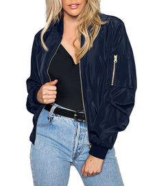 Gigi - Veste Bomber en Satin pour un Look Décontracté et Tendance