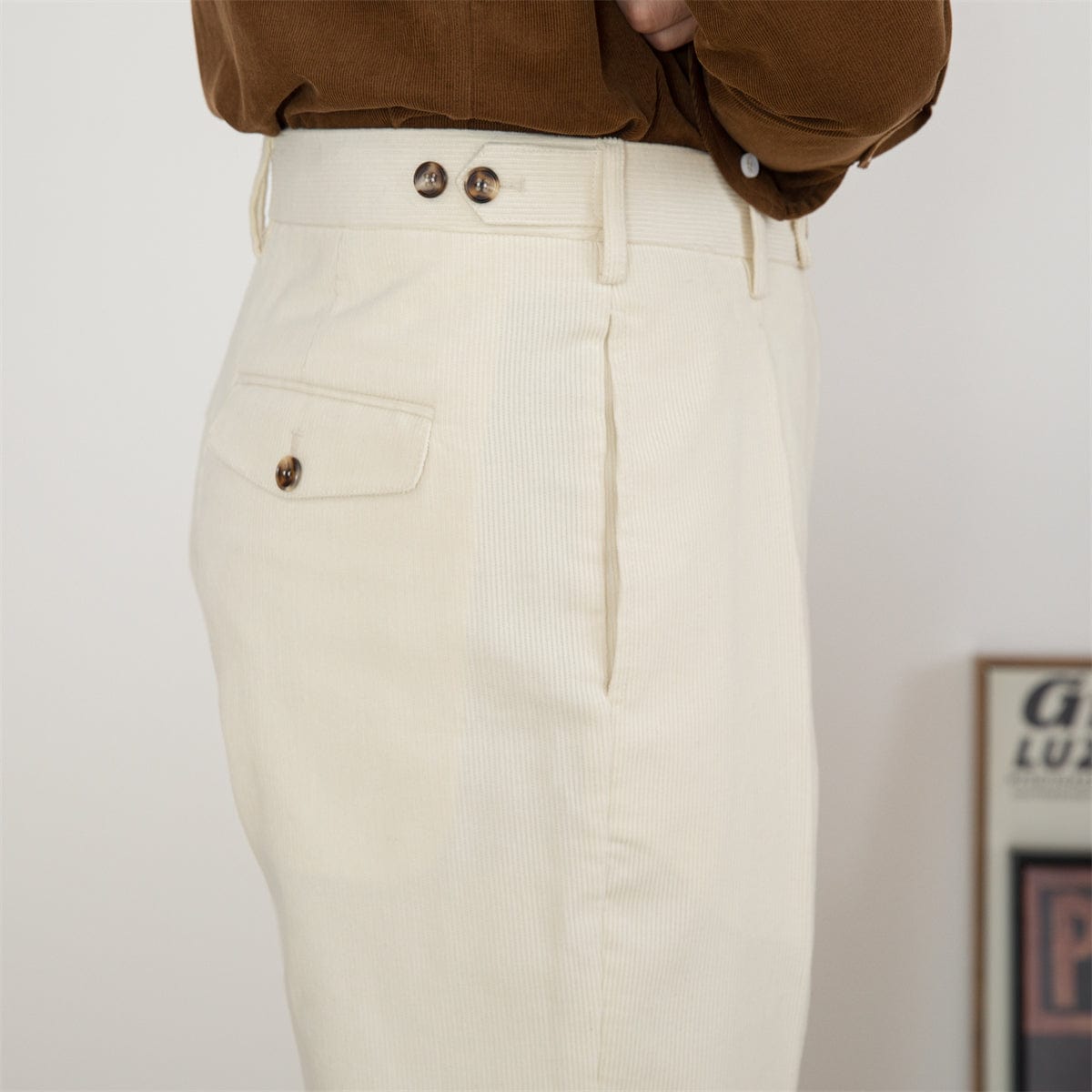 Gabriel - Pantalon Elégant et Vintage pour un look Rétro Chic