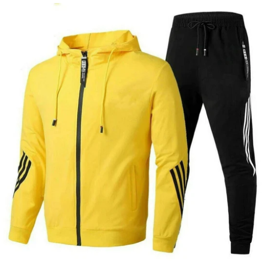 Alan - Ensemble de Survêtement Sportif avec Veste à Capuche et Pantalon pour Homme