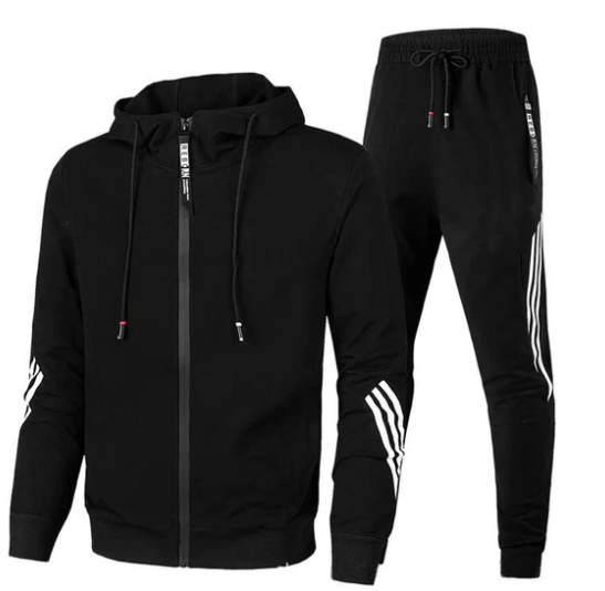 Alan - Ensemble de Survêtement Sportif avec Veste à Capuche et Pantalon pour Homme