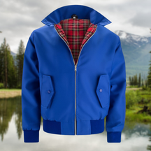 Daimen - Veste Harrington classique avec doublure tartan