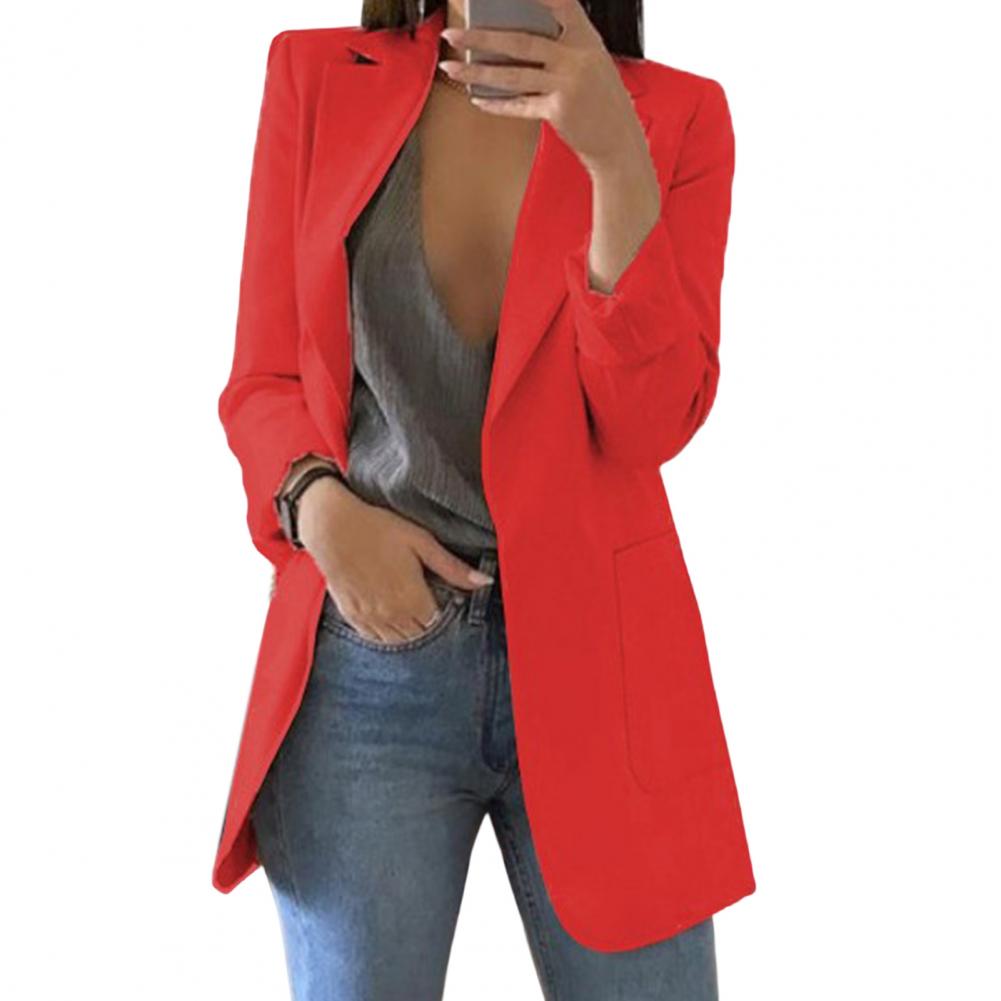 Kate - Blazer Long pour Élégance Moderne et Couleur Vibrante