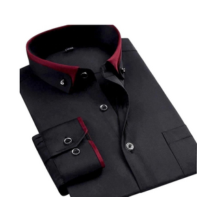 Marvin - Chemise Classique avec Col Contrasté pour un Look Élégant