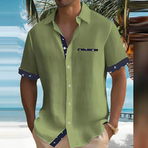 Zyan - Chemise d'Été Décontractée pour Homme pour Élégance Tropicale