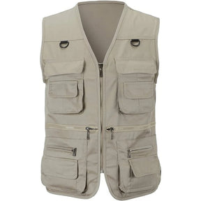 Ethan - Gilet Multi-Poches en Toile Résistante pour Homme