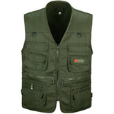 Ethan - Gilet Multi-Poches en Toile Résistante pour Homme