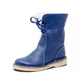 Hazel - Bottes en cuir rustiques avec doublure en fourrure pour femme