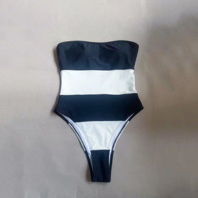 Mia - Maillot de bain une pièce bandeau, coupe élégante et minimaliste