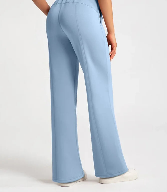 Naomi – Pantalon large taille élastique et confortable