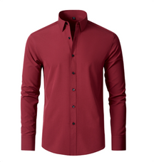 Paul - Chemise ajustée en tissu extensible pour homme