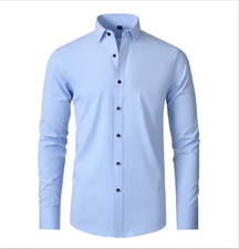 Paul - Chemise ajustée en tissu extensible pour homme