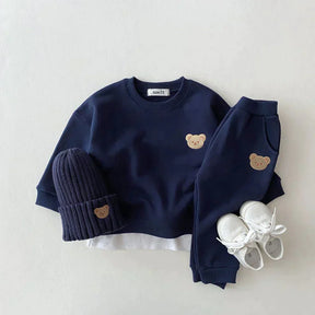 Alan - Ensemble doux motif Ourson pour Bébé, Sweat et Pantalon assortis