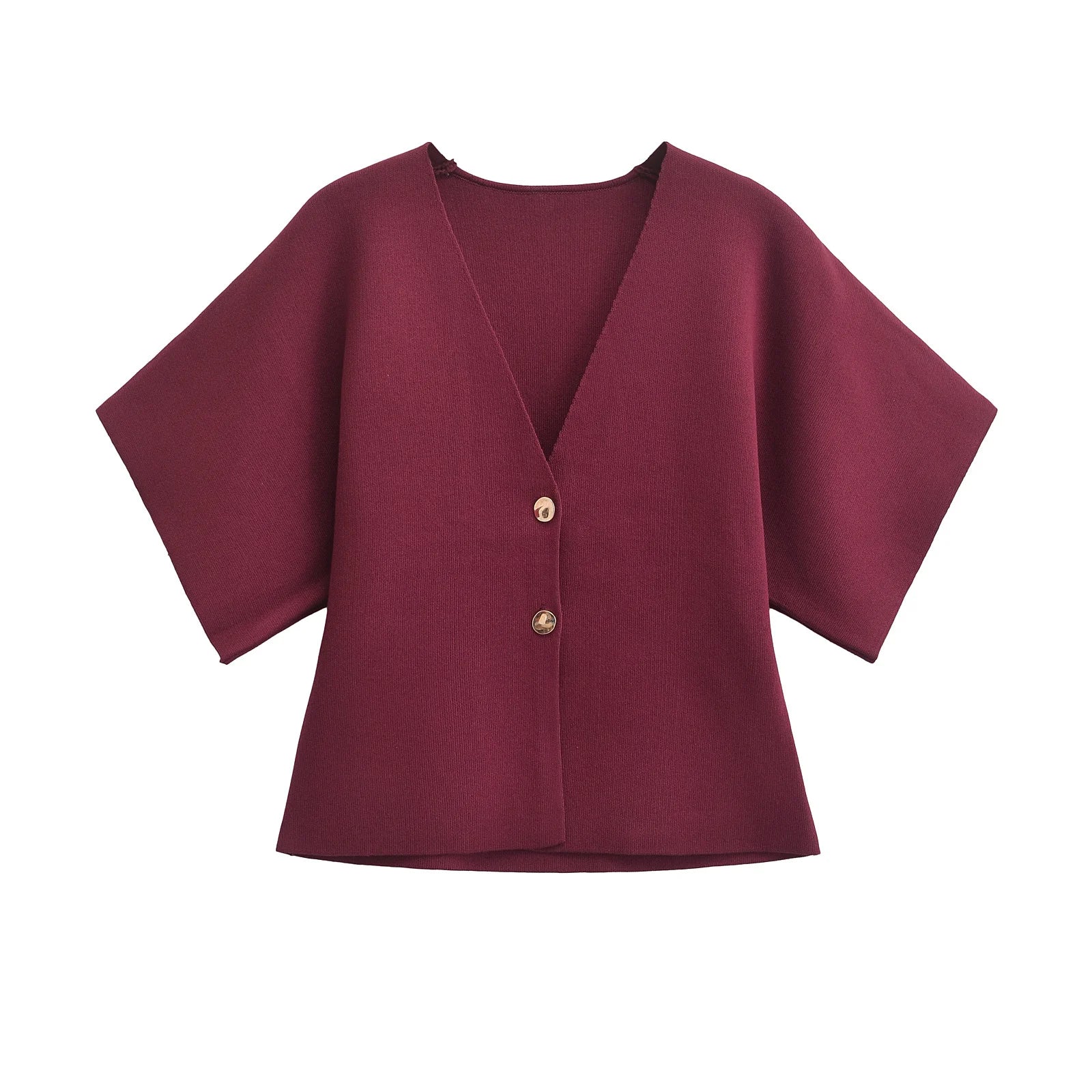 Devora - Blouse boutonnée minimaliste et élégante en tissu doux