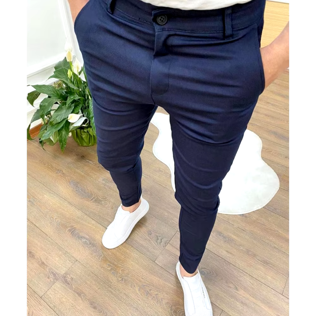 Jayden - Pantalon Ajusté en Lin pour Homme, Élégance et Légèreté