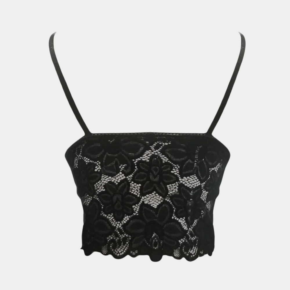 Leiara – Bralette en dentelle florale, dos nu et ajustable