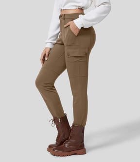 Élisa - Pantalon Cargo Ajusté avec Poches Utilitaires pour Femme