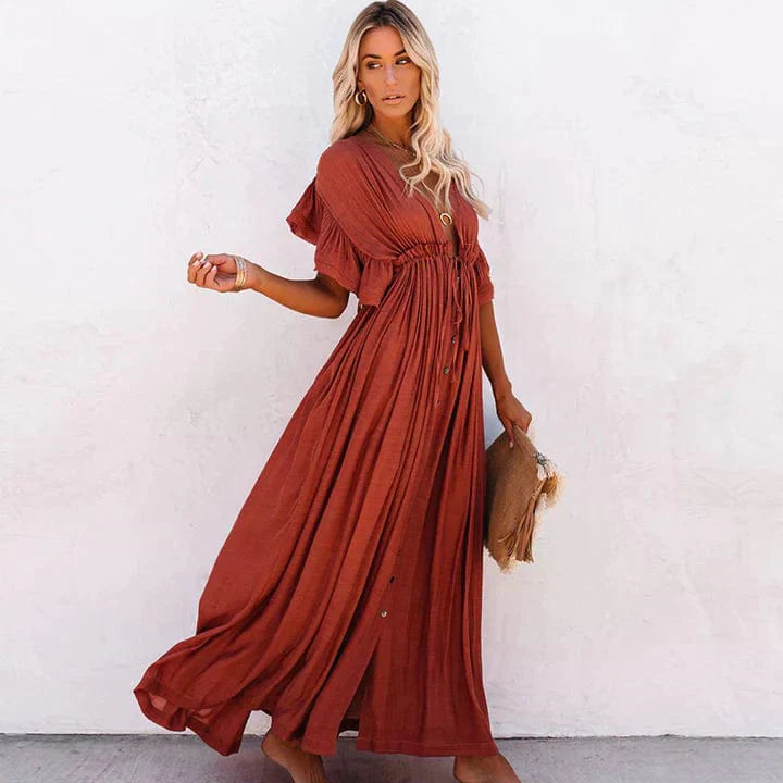 Victoria - Robe Longue Femme Chic pour un Look Sophistiqué et Éclatant