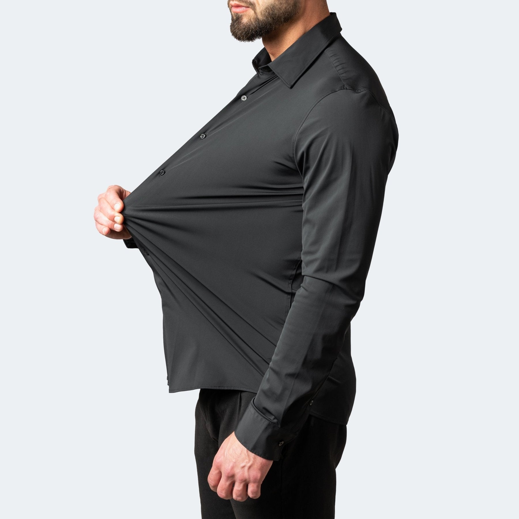 Paul - Chemise ajustée en tissu extensible pour homme